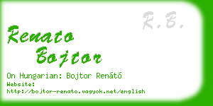 renato bojtor business card